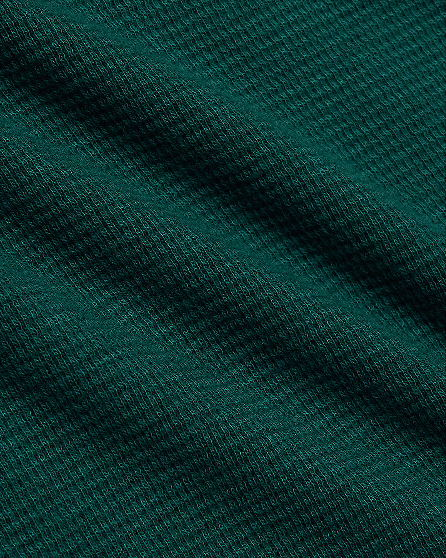 Womens Deep Emerald Waffle Long Sleeve Henley & Waffle Leg Pant 2-Pack