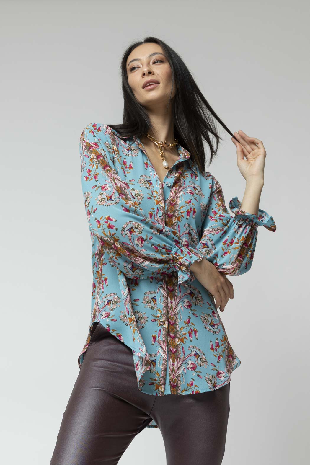 Blue Milano Print Shirt