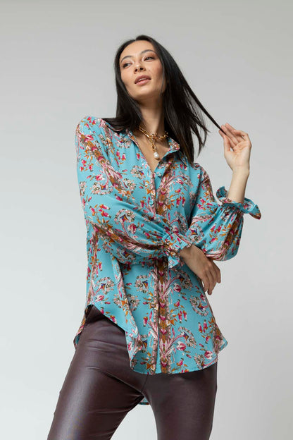 Blue Milano Print Shirt