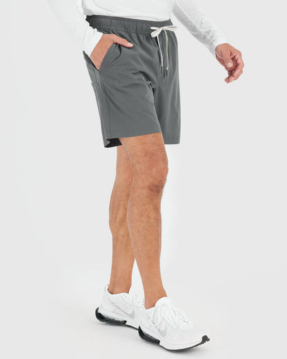 7" All Carbon Active Quick Dry Shorts with Liner 2-Pack