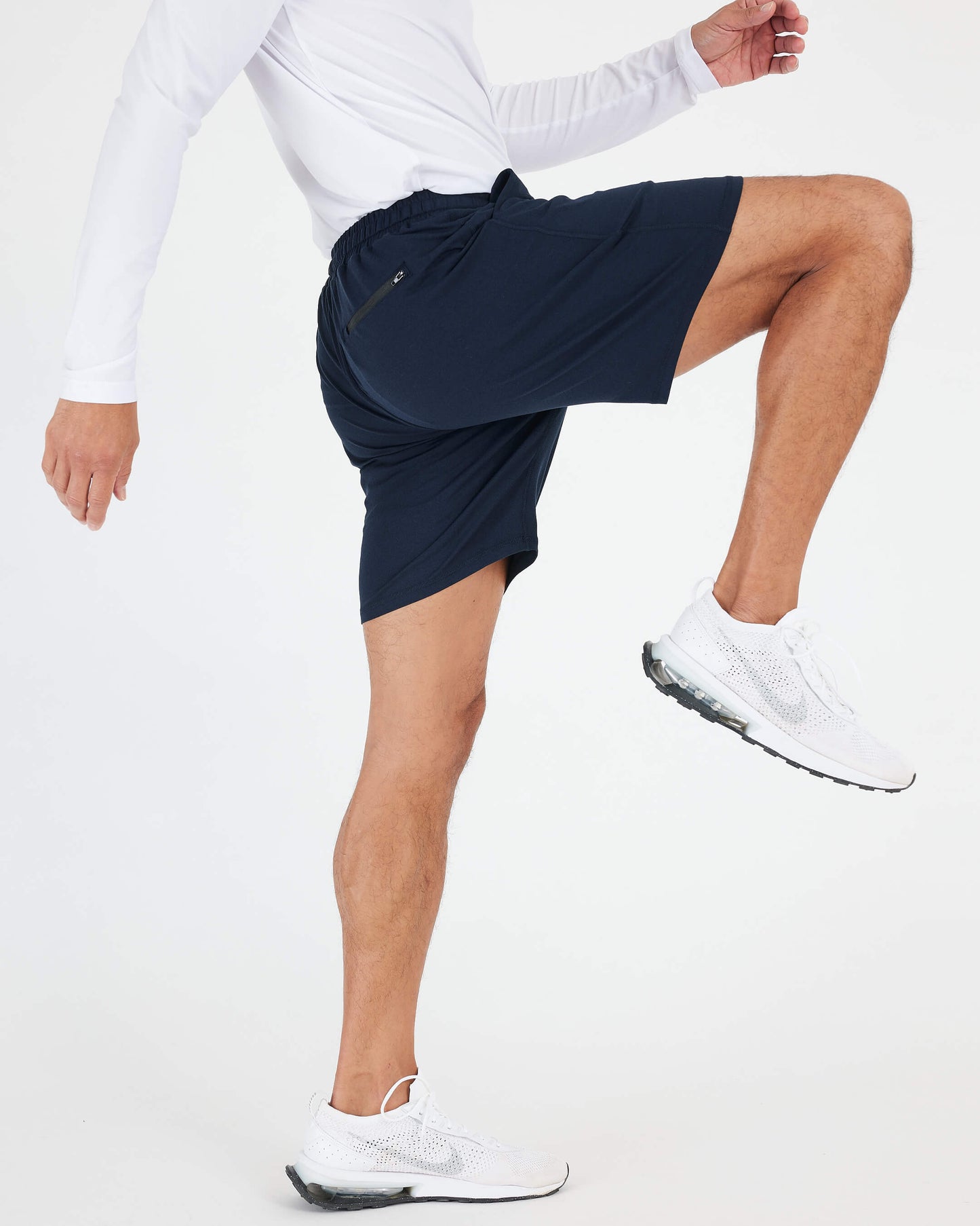 Black & Dark Heather Navy Active Comfort Shorts 2-Pack