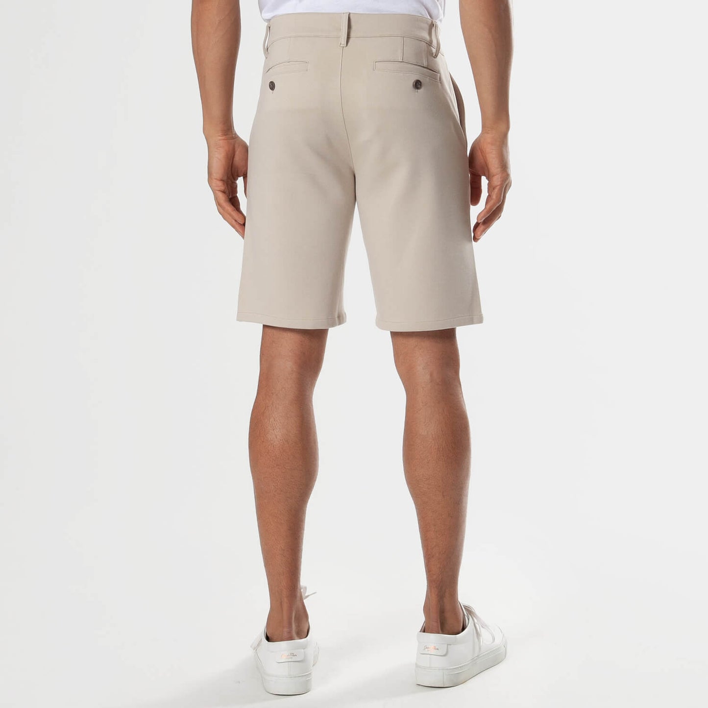 9" Black & Sandstone Comfort Knit Chino Shorts 2-Pack