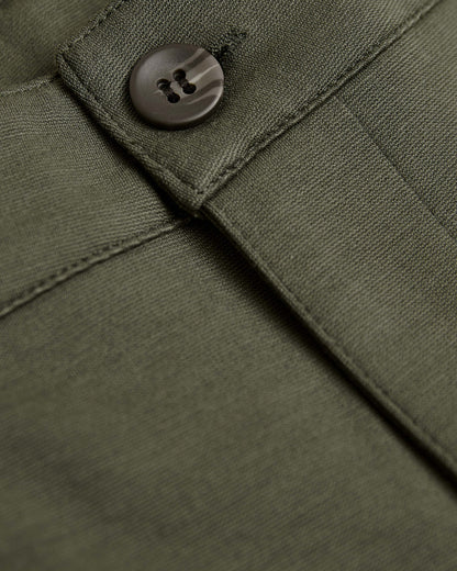 7 Military Green Comfort Knit Chino Short