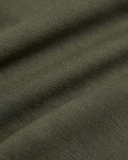 7 Military Green Comfort Knit Chino Short