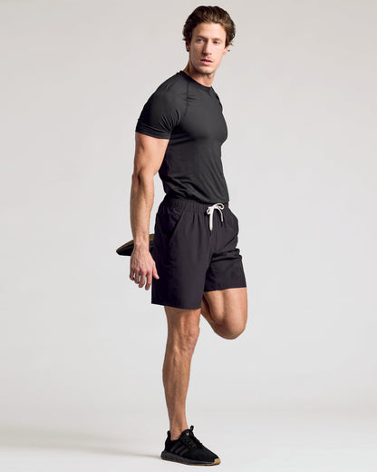 9" All Black Active Quick Dry Shorts 3-Pack