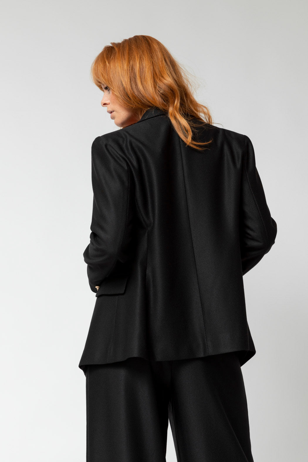 Black Twill Sisca Blazer