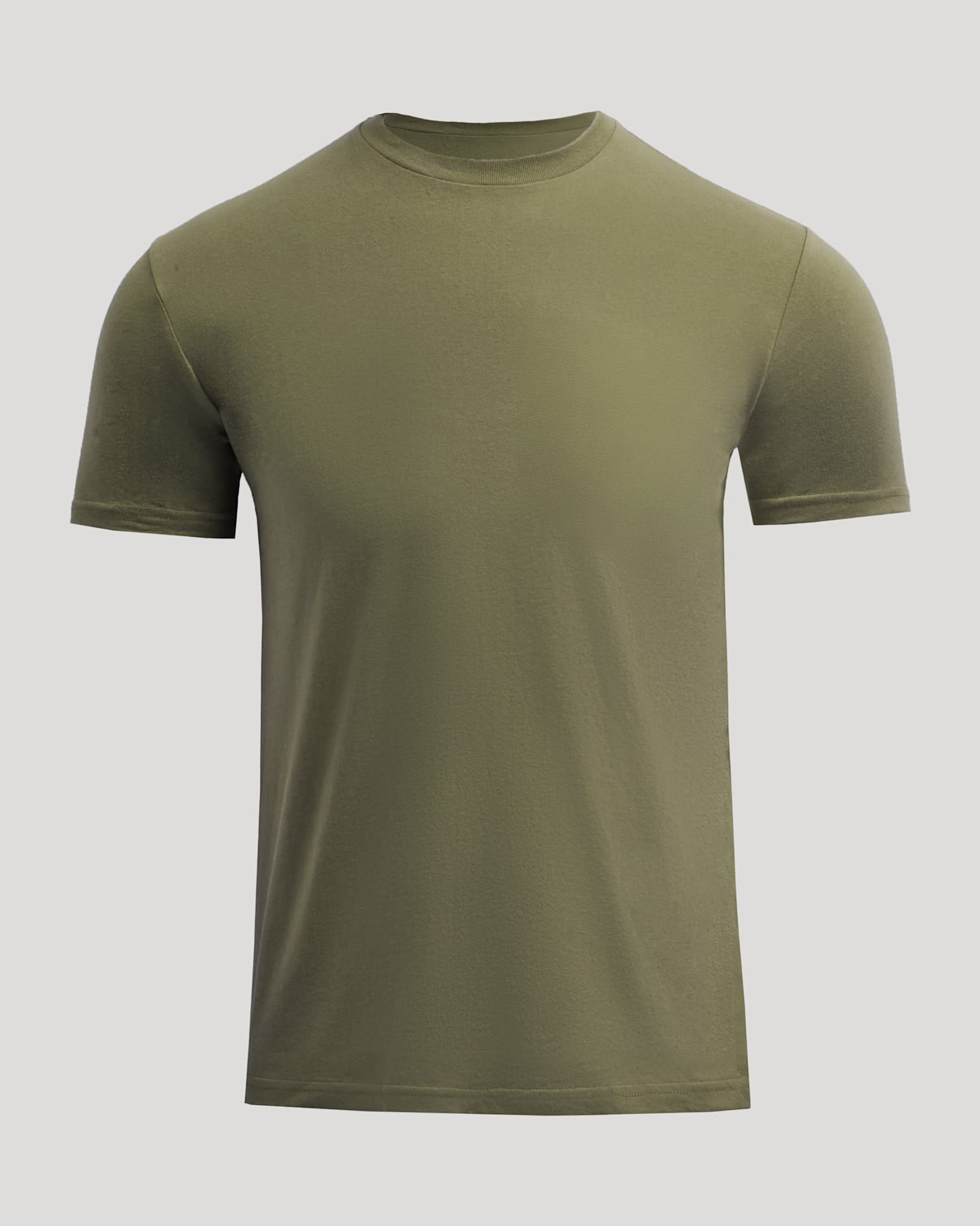 Military Green Short Classic Crew Neck