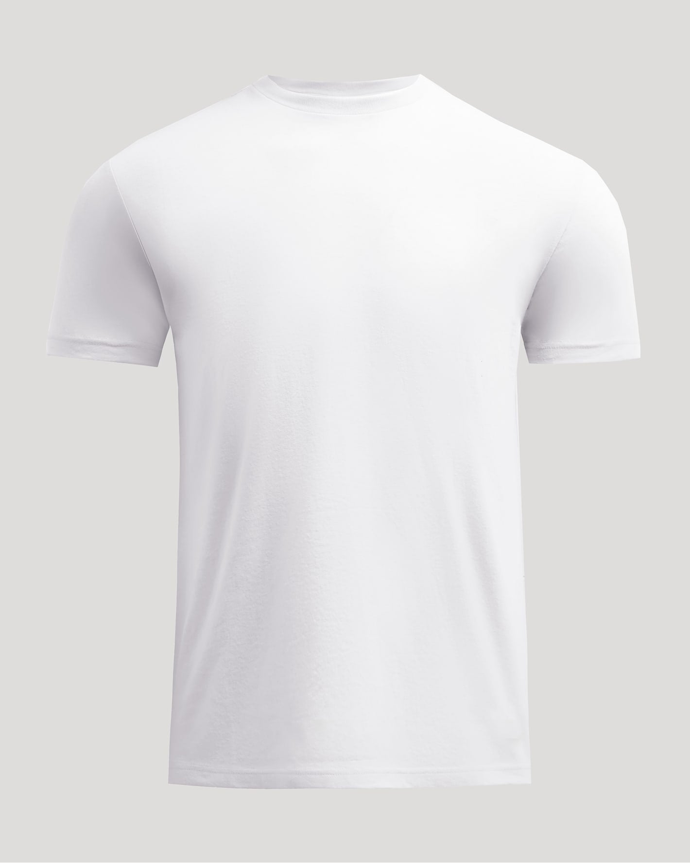 White Short Classic Crew Neck