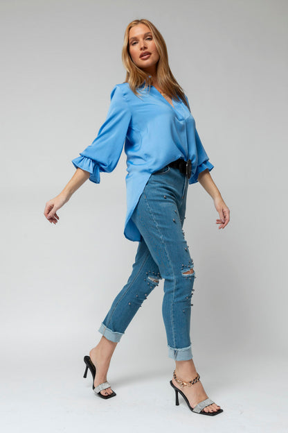 Blue Femme Blogger Shirt