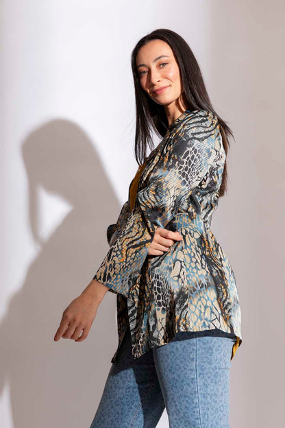 Blue Stripe Summer Blazer