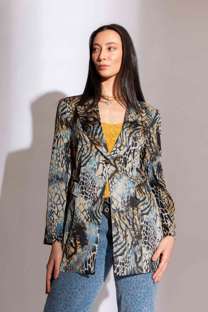 Blue Stripe Summer Blazer