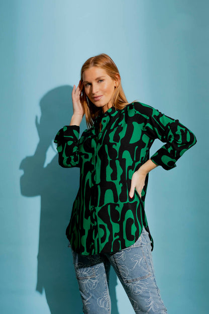 Black/Green Charlie Shirt
