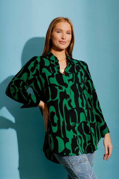 Black/Green Charlie Shirt
