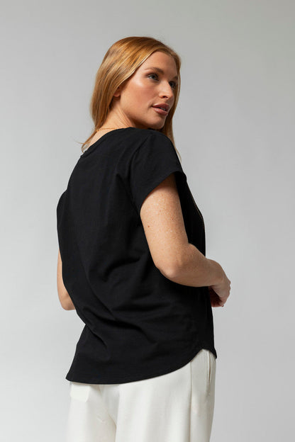 Black Necklace Embellished T-shirt