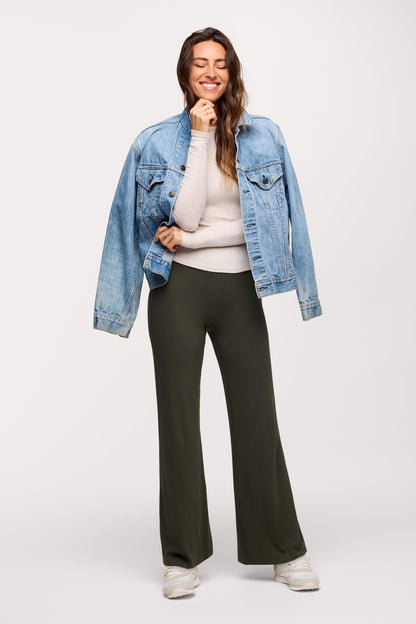Slinky Rib Long Sleeve Shirt | Heather Fog