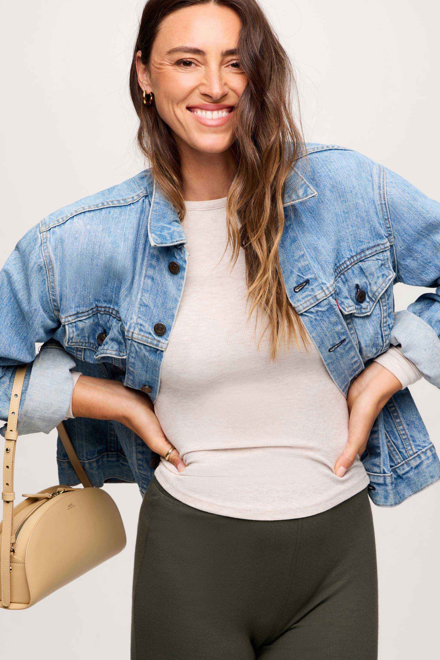 Slinky Rib Long Sleeve Shirt | Heather Fog