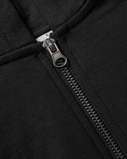 Girls Black & Dark Maroon Cropped Zip Hoodie 2-Pack