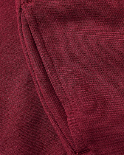 Girls Dark Maroon Relaxed Joggers