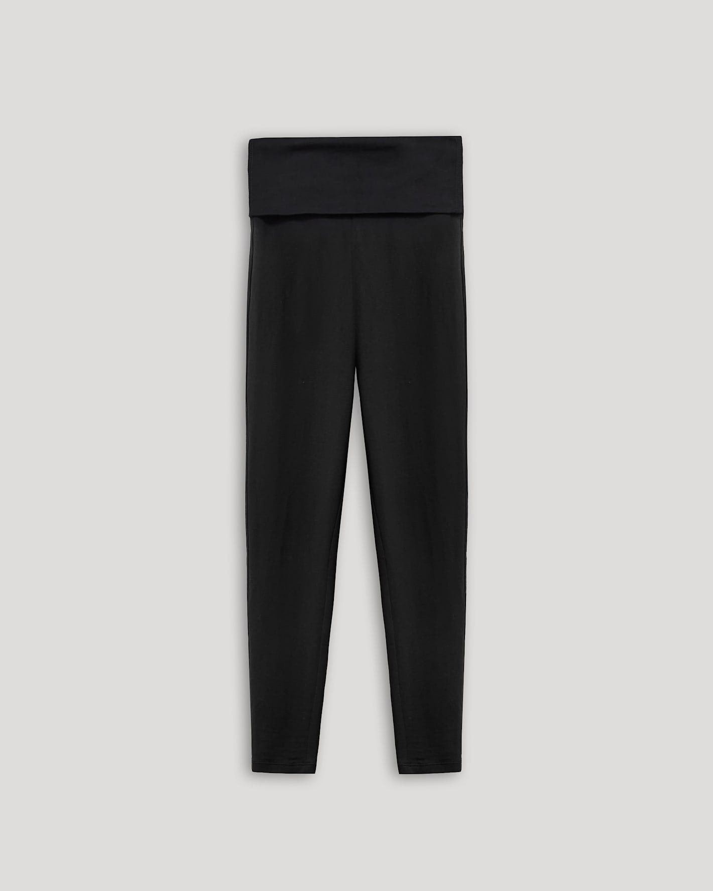 Girls Black Foldover Leggings