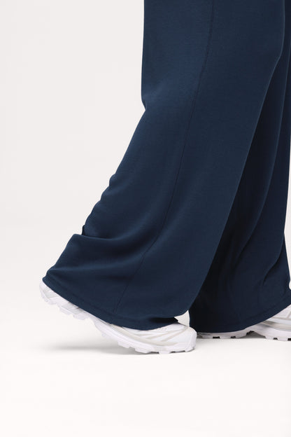 Slinky Rib Lounge Pant | Navy