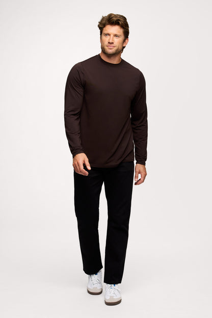 Men's Long Sleeve Movement Tee | Espresso