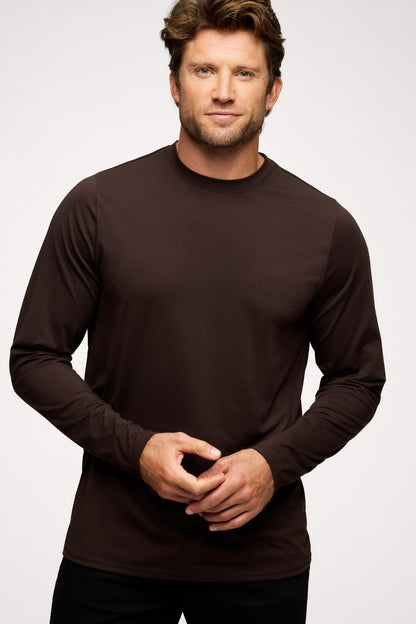 Men's Long Sleeve Movement Tee | Espresso