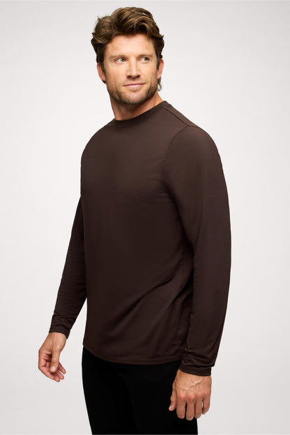 Men's Long Sleeve Movement Tee | Espresso