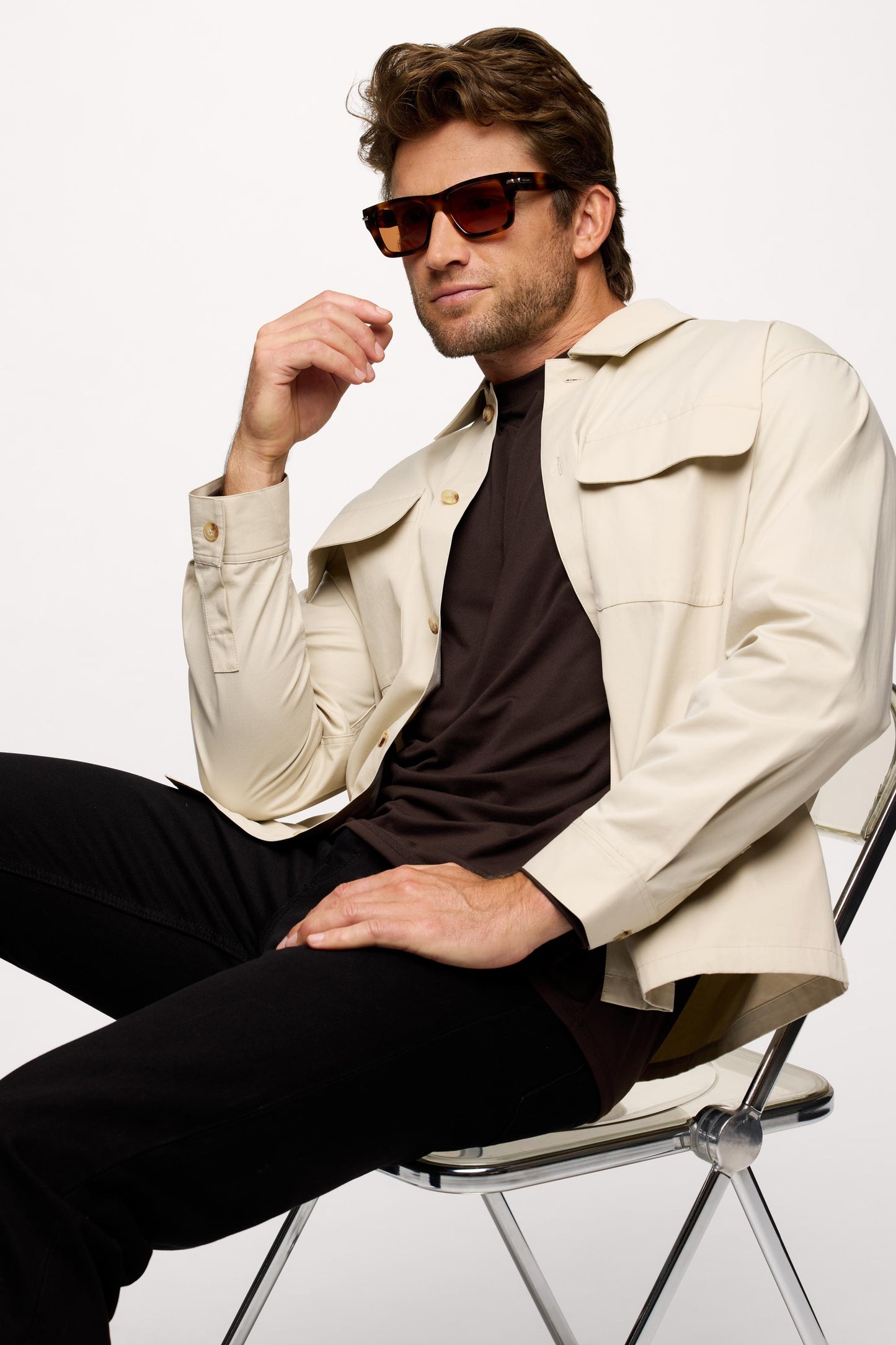 Men's Long Sleeve Movement Tee | Espresso