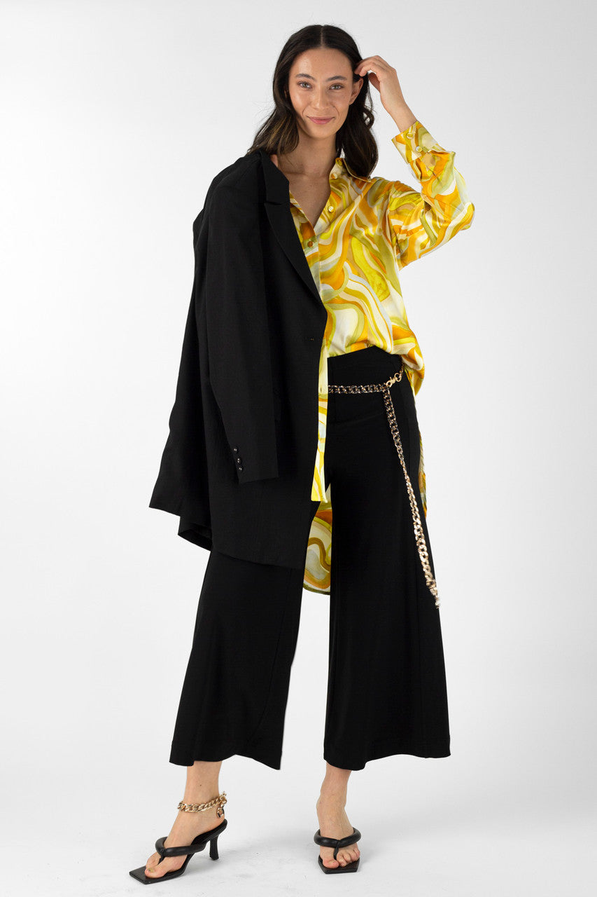 Black/gold Chain Belt S