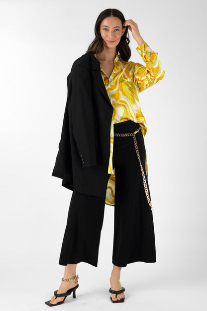 Black/gold Chain Belt S