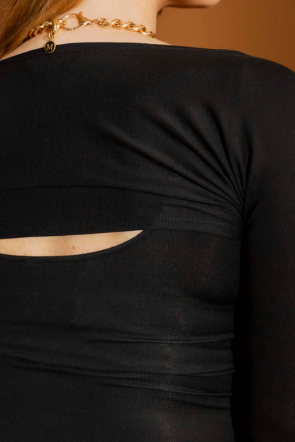 Black Tencel Shrug