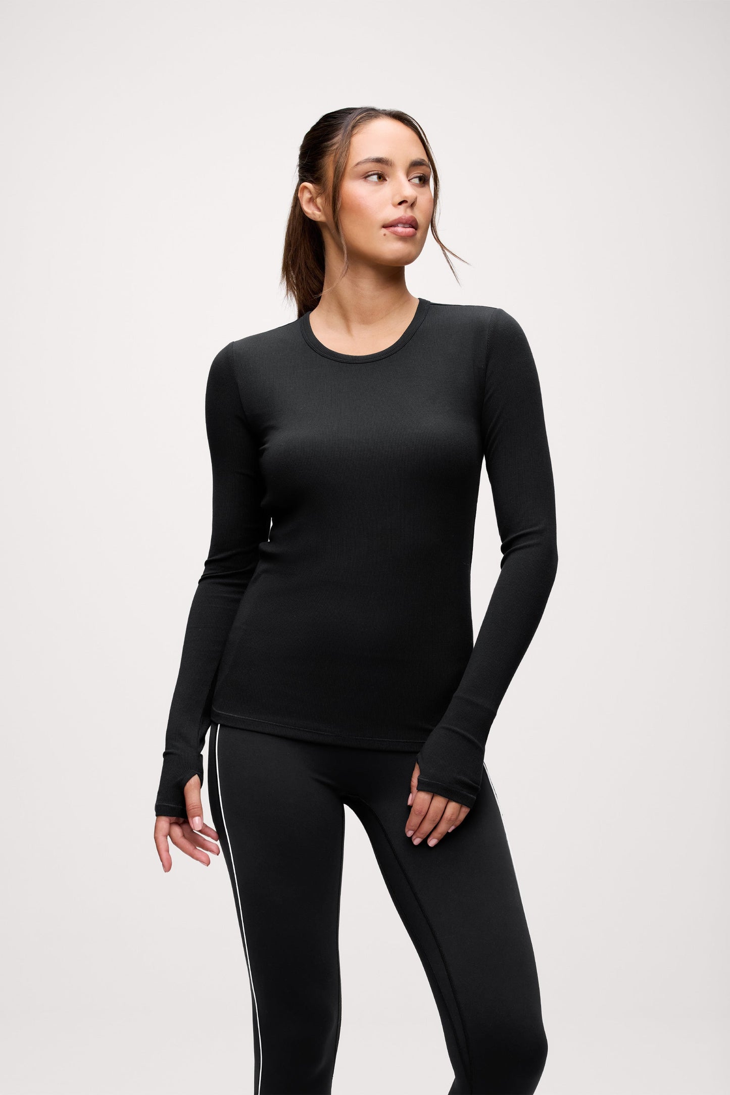 Sporty Rib Bra Long Sleeve
