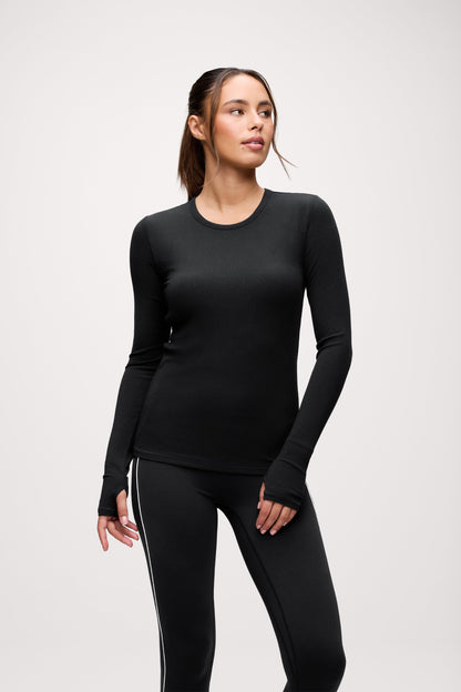 Sporty Rib Bra Long Sleeve