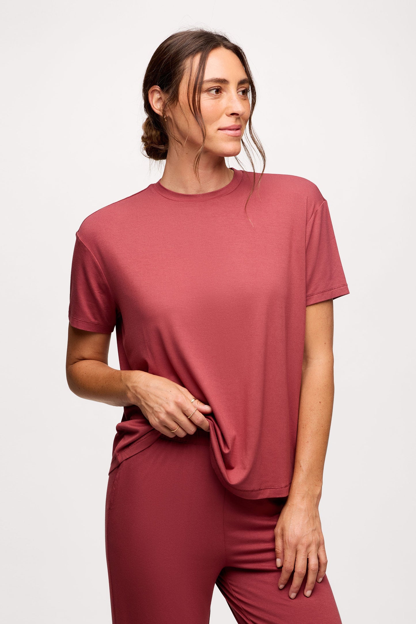 Boyfriend Pajama Tee | Mauve