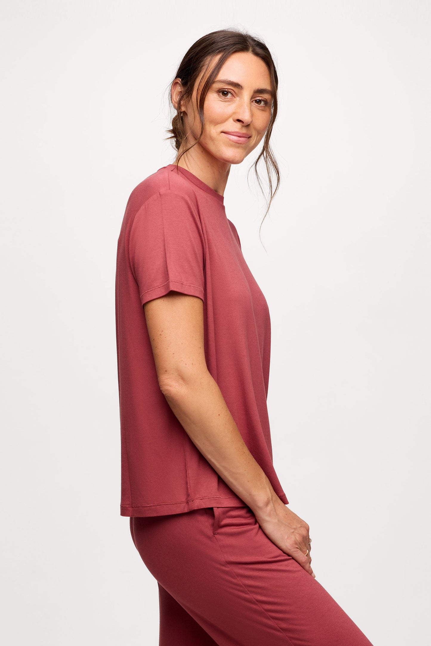 Boyfriend Pajama Tee | Mauve