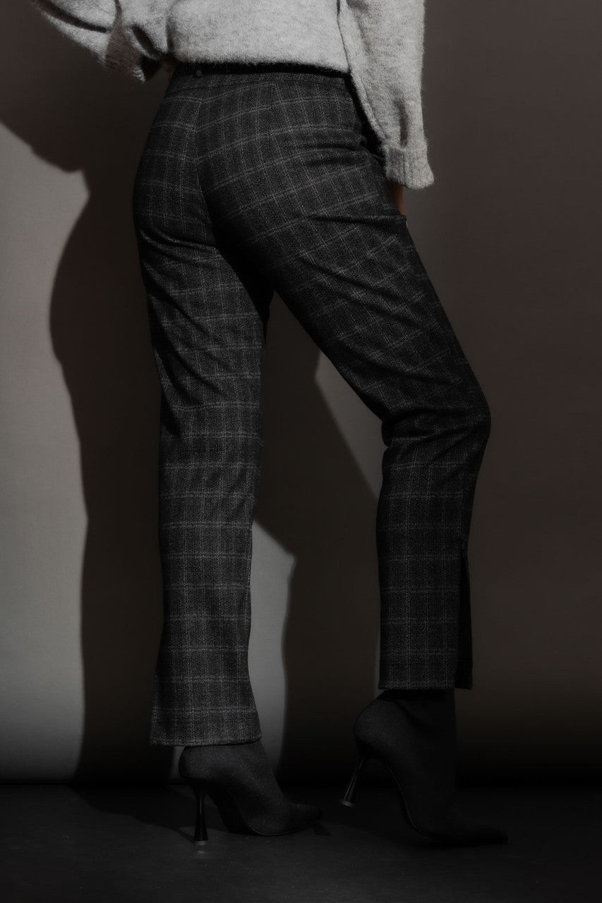 Charcoal Check Cigarette Pant Charcoal Check