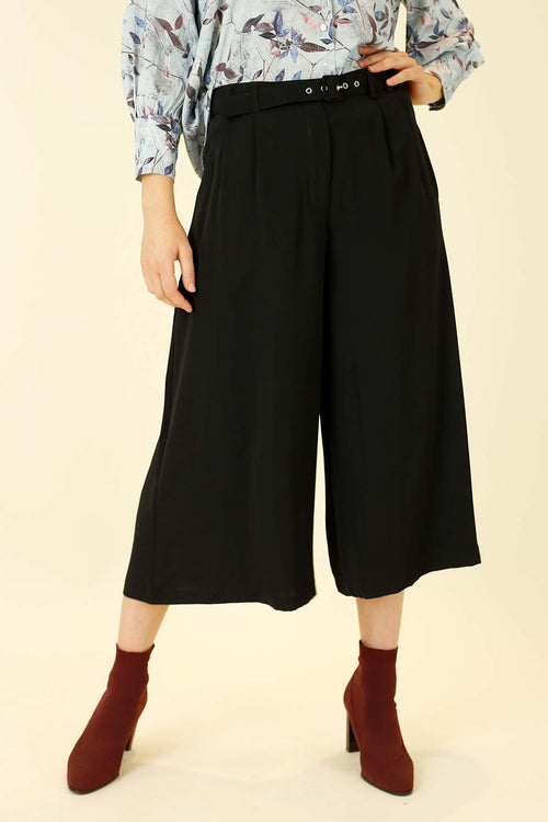 Black Euro Paperbag Culotte - SALE