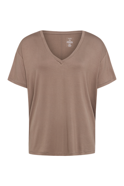 V-Neck Pajama Tee | Cocoa