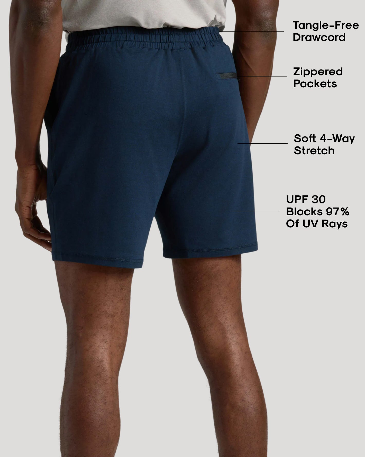 Black & Dark Heather Navy Active Comfort Shorts 2-Pack
