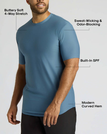 Bluefin Tall Active Curved Hem Crew