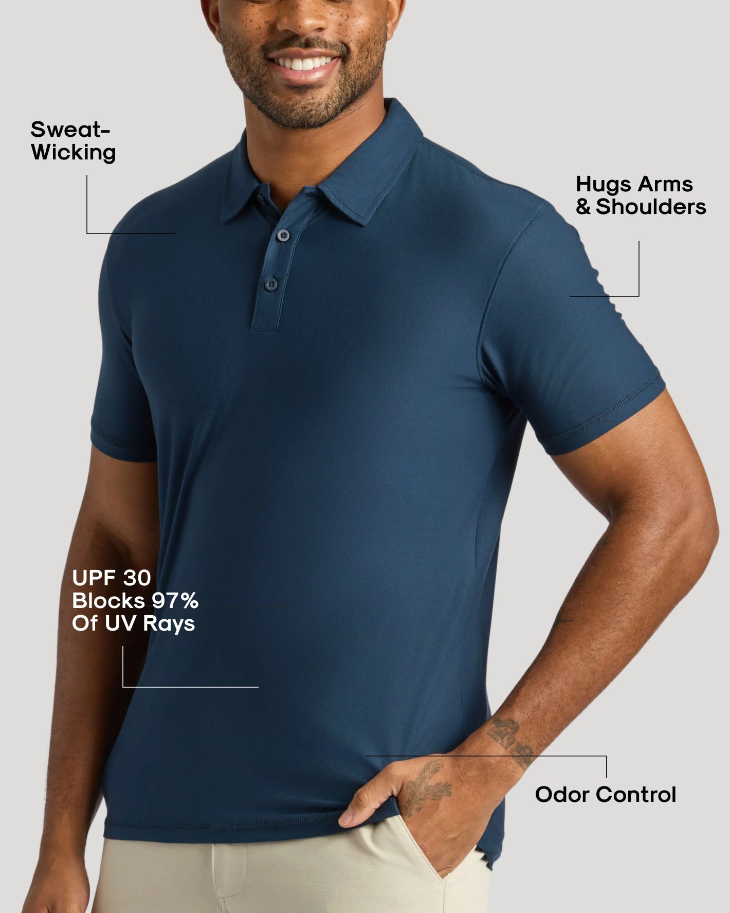 Navy Active Polo 2.0