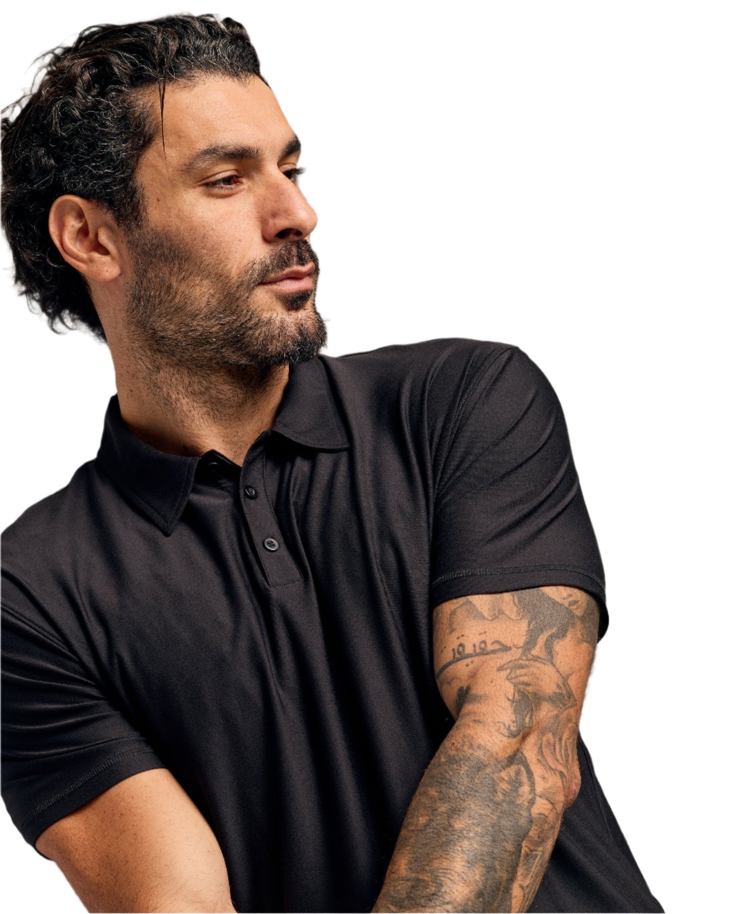 Black Active Polo 6-Pack