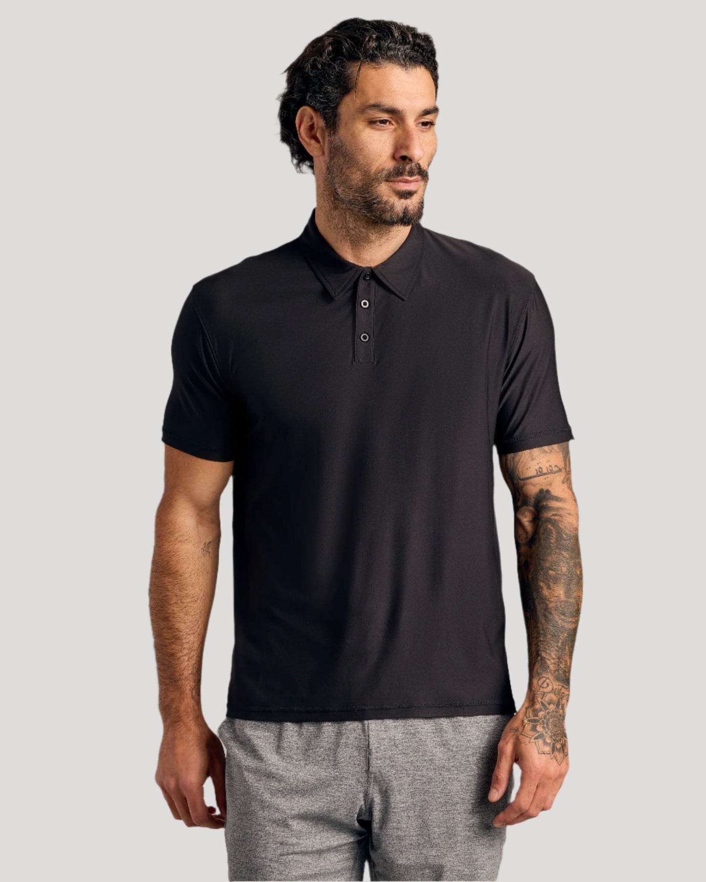 Black Active Polo 3-Pack