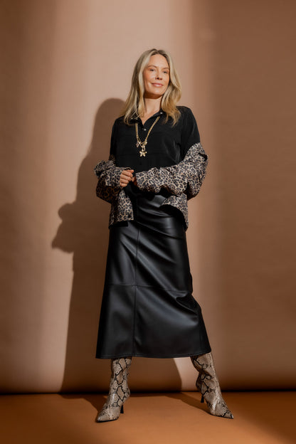 Black Bustier Shirt