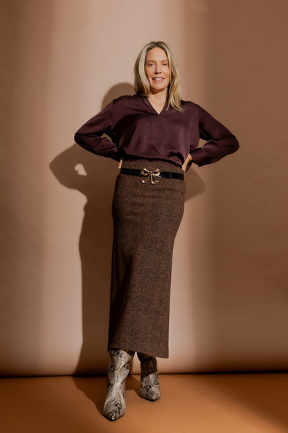 Animal Maxi Skirt