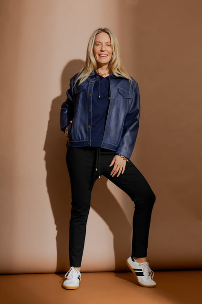 Black Ponte Pull-On Pant