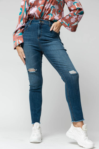 Chambray Stretch Milan Jean