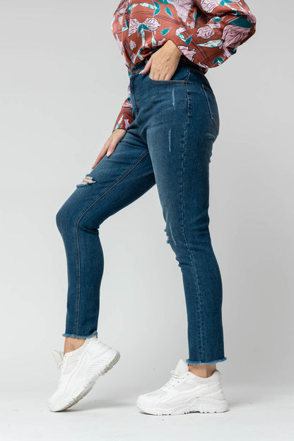 Chambray Stretch Milan Jean