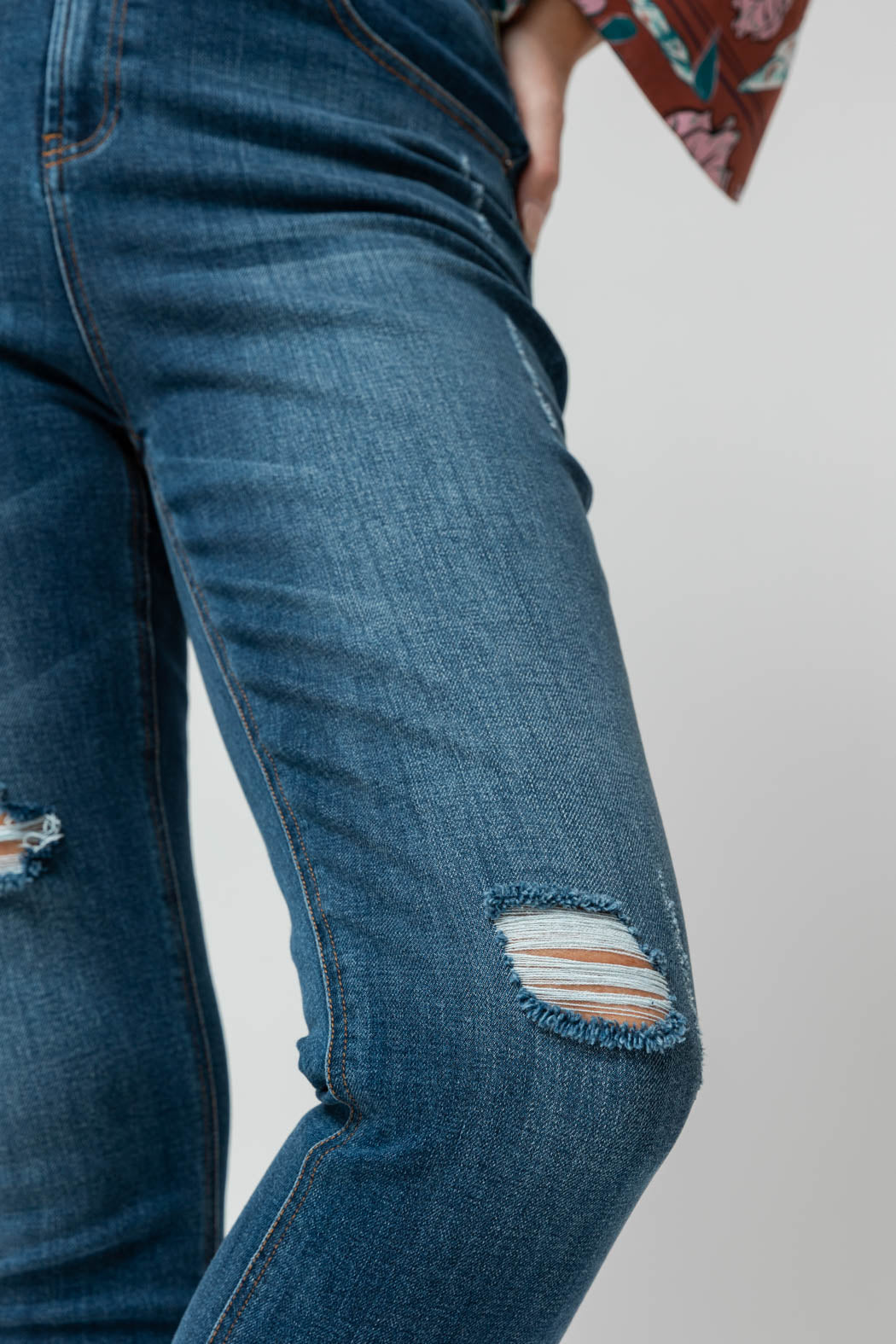 Chambray Stretch Milan Jean
