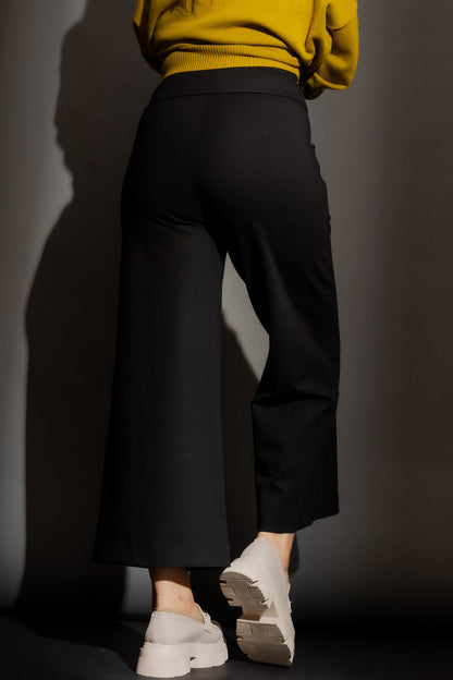 Black Ponte Jet Culotte